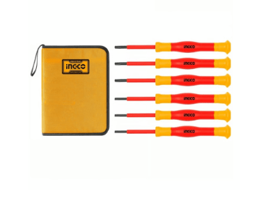 SET DESTORNILLADOR INGCO PRECISION INDUST. AISLADO 6PZS