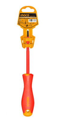 DESTORNILLADOR INGCO INDUSTRIAL AISLADO 1000V VDE P/CRUZ PH2X100MM1