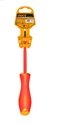 DESTORNILLADOR INGCO INDUSTRIAL AISLADO 1000V VDE P/CRUZ PH1X80MM
