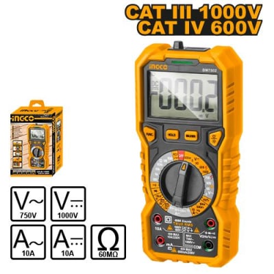 MULTIMETRO INGCO DIGITAL 6000 CUENTAS (TESTER)