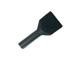 FERRUL DOBLE 2.5MM NEGRO BL100  PE