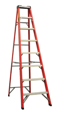 ESCALERA INGCO DE TIJERA FIBRA DE VIDRIO 8 PELDAÑOS