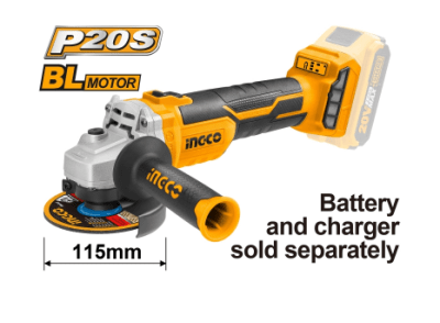 ESMERIL ANGULAR INGCO INALAMBRICO 20V 115MM