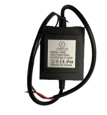 TRANSFORMADOR DE CONTROL 12VAC 30VA IP 68