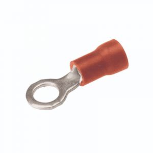 TERMINAL AISLADO ANILLO ROJO 18/22AWG PERF 4.3MM BL100 PE1