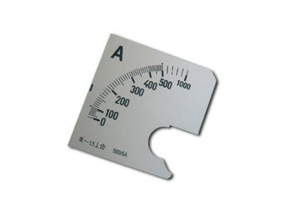 ESCALA P/AMPERMETRO 0-500AMP AC 72X72M PE