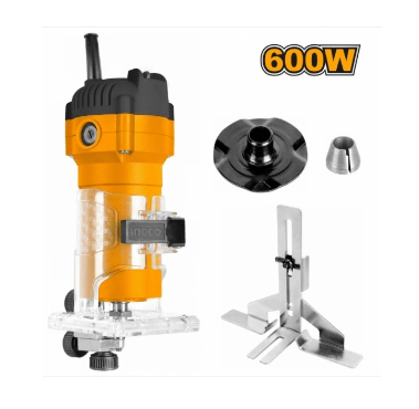 FRESADORA INGCO DE MANO ELECTRICA INDUSTRIAL 600W 6MM