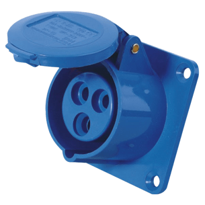 ENCHUFE IND. BEKAM HEMBRA EMB 32A 2P+T  220V IP44