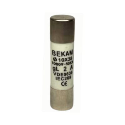 PORTA FUSIBLE BEKAM 10X38 1 POLO 220V