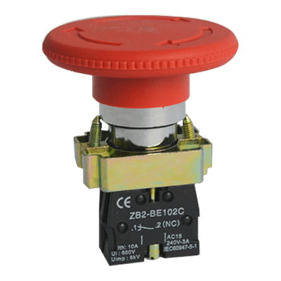 PARADA EMERGENCIA ROJA DESEN. C/GIRO 1NC H60MM BK1