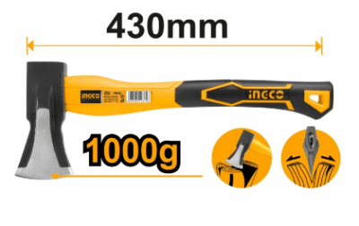 HACHA INGCO MANGO FIBRA 43CM 1000GR1
