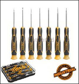 SET INGCO DESATORNILLADOR PRECISION INDUSTRIAL PH/SL/T (7 PIEZAS)1