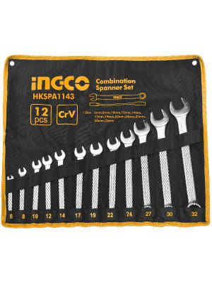 SET INGCO LLAVES PUNTA/CORONA 12PZ 6-32MM