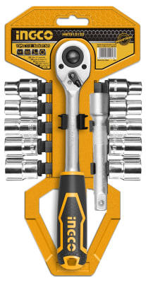SET INGCO DADOS Y CHICHARRA INDUSTRIAL 12PZ 1/2in1