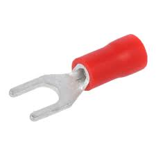 TERMINAL AISLADO HORQUILLA ROJO 18/22 AWG PERF 4MM BL100 PE