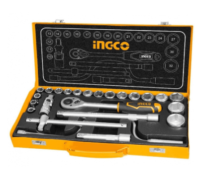 SET INGCO DADOS Y CHICHARRA INDUSTRIAL 24PZ 1/2in1