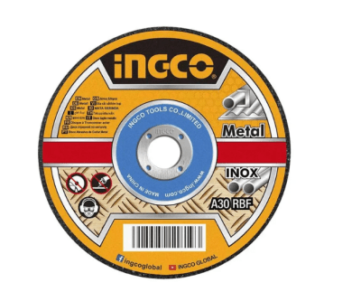 DISCO CORTE INGCO METAL E INOX 1PIEZA 115X1X22MM 4 1/2