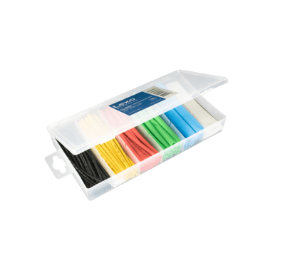 TERMOCONTRAIBLE SHRINKABLE TUBING 100 PCS COLOR.