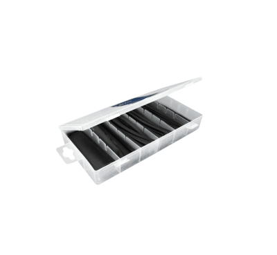 TERMOCONTRAIBLE SHRINKABLE TUBING 100 PCS BLACK