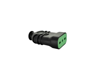 ENCHUFE VOLANTE  HEMBRA 2P+T 16A 250VAC NEGRO FANTON