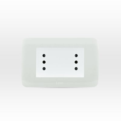 ENCHUFE ARMADO LEXO DUPLEX 10A 250V BLANCO