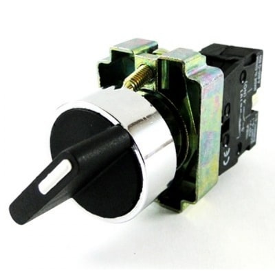 SELECTOR 2 POS. FIJA 22MM M/LARGA 1NA PE1