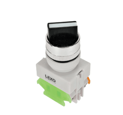 SELECTOR 2 POS. FIJA 22MM M/CORTA 2NA LEXO1