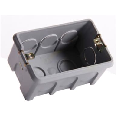 PVC  CAJA LOZA 10 SALIDAS GRIS CORIENTE