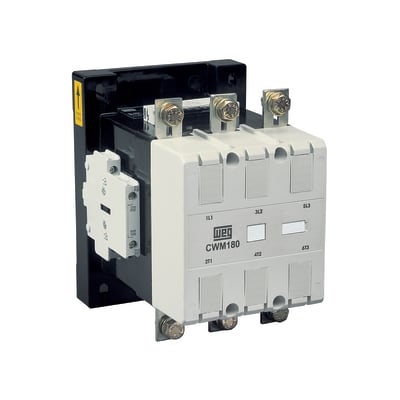 CONTACTOR WEG 3P 180A 220VAC 2NA+2NC CWM1