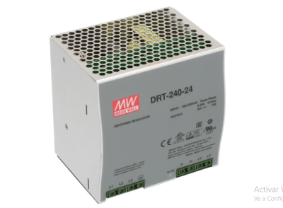 FUENTE DE ALIMENTACION 24 VDC 10AMP RIEL DIN MEAN WELL