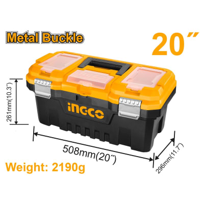 CAJA INGCO DE HERRAMIENTAS PLASTICA 39L 508X296X261MM