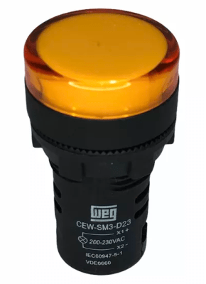 LUZ PILOTO WEG AMARILLO 220VAC 22MM1