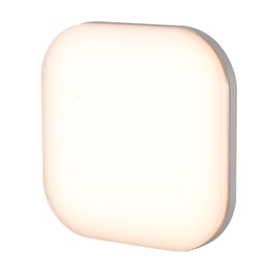 APLIQUE  11W CALIDO IP54 CUADRADO PLATA