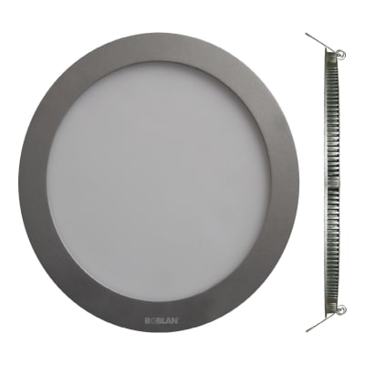 FOCO PANEL 12W EMB REDON. ARO CROMO MATE 4000K ROBLAN