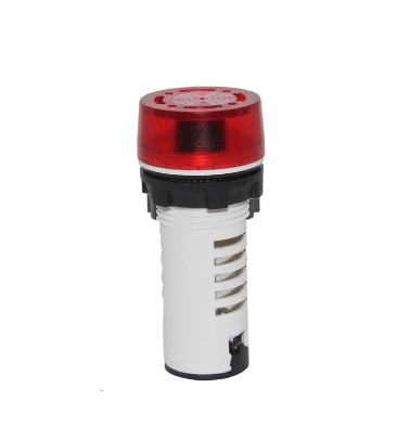 LUZ PILOTO INTERMITENTE ROJO C/ BUZZER 220V AC PE