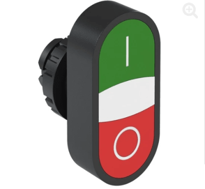 PULSADOR RASANTE DOBLE VERDE/ROJO 1NA-1NC WEG