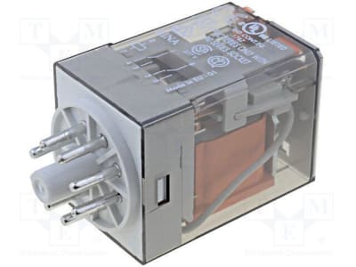 RELE 8 PINES BOBINA 12VDC 10A OCTAL PE