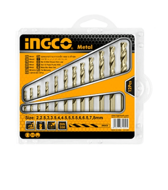 SET INGCO BROCAS P/METAL HSS 12PZ 2-8MM