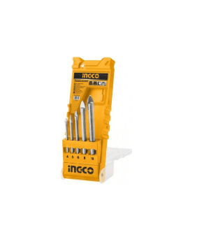 SET INGCO BROCAS PARA VIDRIO 5 PIEZAS 4-10MM INDUSTRIAL