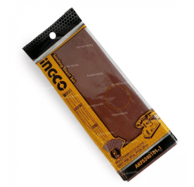 SET INGCO LIJAS P/ORBITAL P80-120 90X231MM