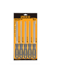 SET INGCO LIMAS INDUSTRIAL P/METAL 5PZ 200MM 8in1