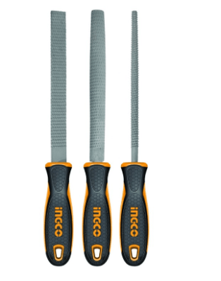 SET INGCO LIMAS INDUSTRIAL P/MADERA 3PZ 200MM 8in