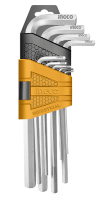 SET INGCO LLAVES ALLEN 9 PIEZAS 1.5-10MM