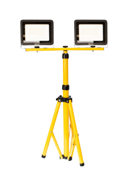 TRIPODE METALICO CON 2 PROYECTORES 50W IP65 220VAC