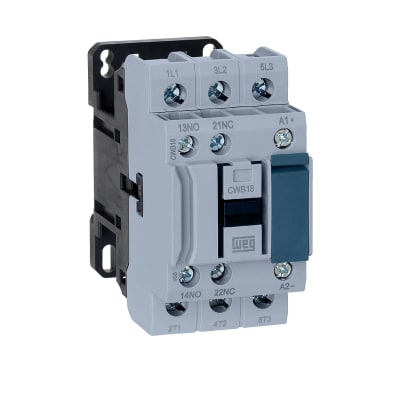 CONTACTOR WEG 3P 18A 220VAC 1NA+1NC CWB