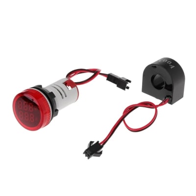 LUZ PILOTO ROJ0 220VAC 22MM C/VOLT Y AMP BK