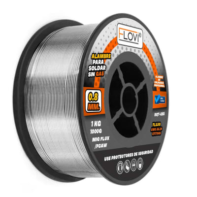 ALAMBRE PARA SOLDAR SIN GAS 1KG 0.8MM