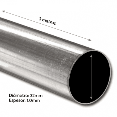 TUBO EMT BEKAM 3M 32MM x 1.2MM1