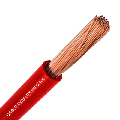 CABLE EVAFLEX 10MM2 ROJO 100MTS