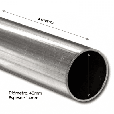 TUBO EMT BEKAM 3M 40MM x 1.4MM